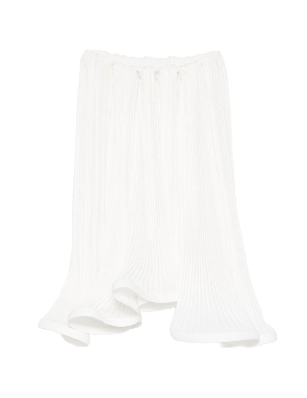 Gonna midi plissettata in bianco Rowen Rose - donna 