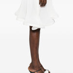 Gonna midi plissettata in bianco Rowen Rose - donna 
