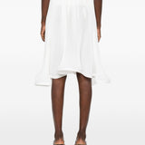 Gonna midi plissettata in bianco Rowen Rose - donna 