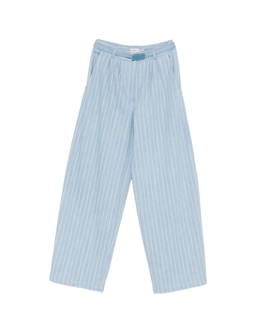 Jeans a gamba ampia in blu Rowen rose - donna 