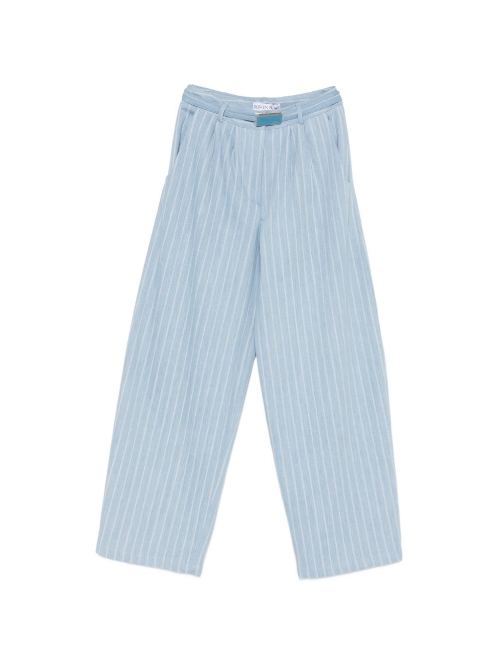 Jeans a gamba ampia in blu Rowen rose - donna 
