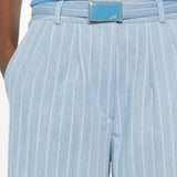Jeans a gamba ampia in blu Rowen rose - donna 