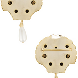 Orecchini con perle shell color oro Rowen Rose - donna 
