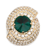 Oreechini con strass in verde e oro Rowen Rose - donna 