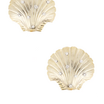 Orecchini con  strass oversize shell in oro Rowen Rose - donna 
