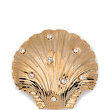 Orecchini con  strass oversize shell in oro Rowen Rose - donna 