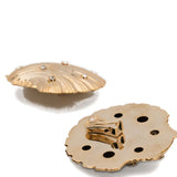 Orecchini con  strass oversize shell in oro Rowen Rose - donna 