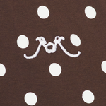 Abito midi polo a pois  in marrone Rowen Rose - donna 