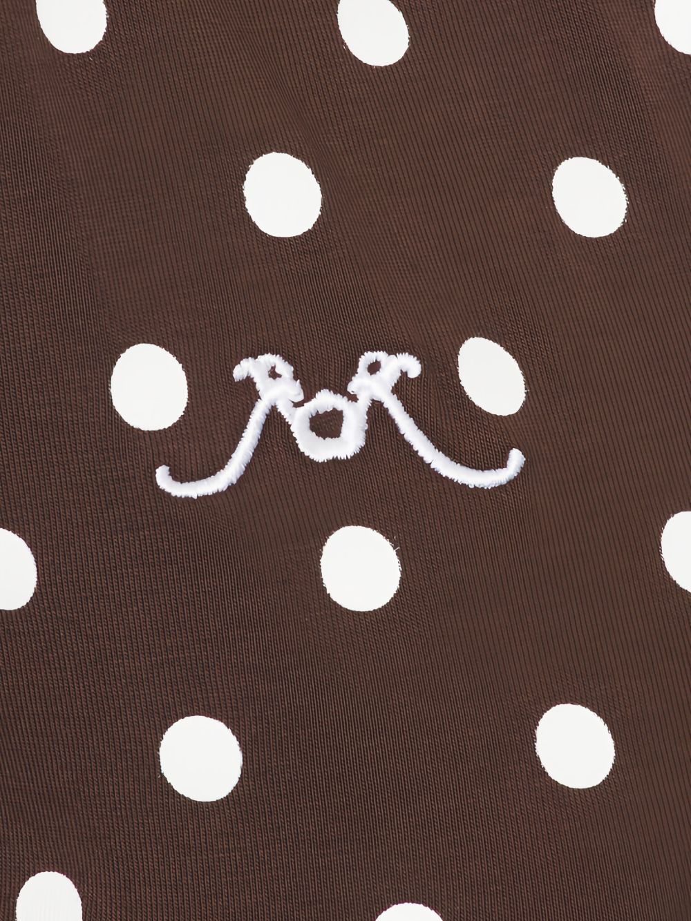 Abito midi polo a pois  in marrone Rowen Rose - donna 