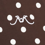 Abito midi polo a pois  in marrone Rowen Rose - donna 