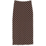 Gonna midi a pois in marrone Rowen rose - donna 
