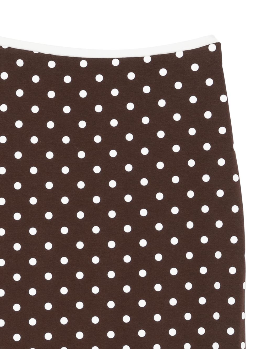 Gonna midi a pois in marrone Rowen rose - donna 