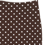 Gonna midi a pois in marrone Rowen rose - donna 