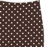 Gonna midi a pois in marrone Rowen rose - donna 