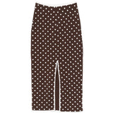 Gonna midi a pois in marrone Rowen rose - donna 