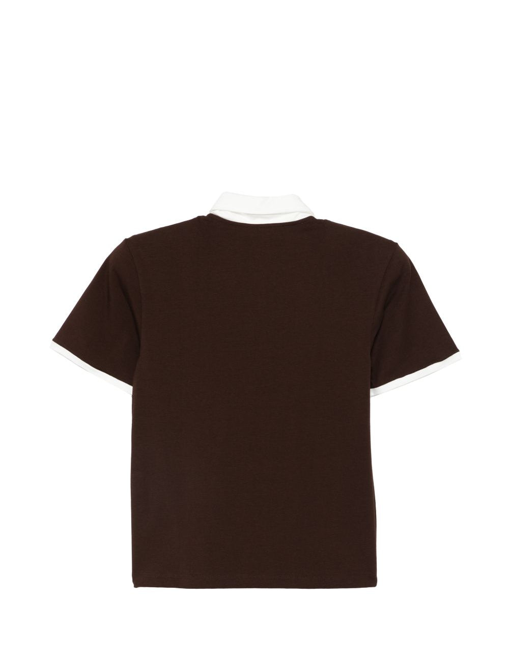 Black Polo con colletto a contrasto Rowen rose - donna 