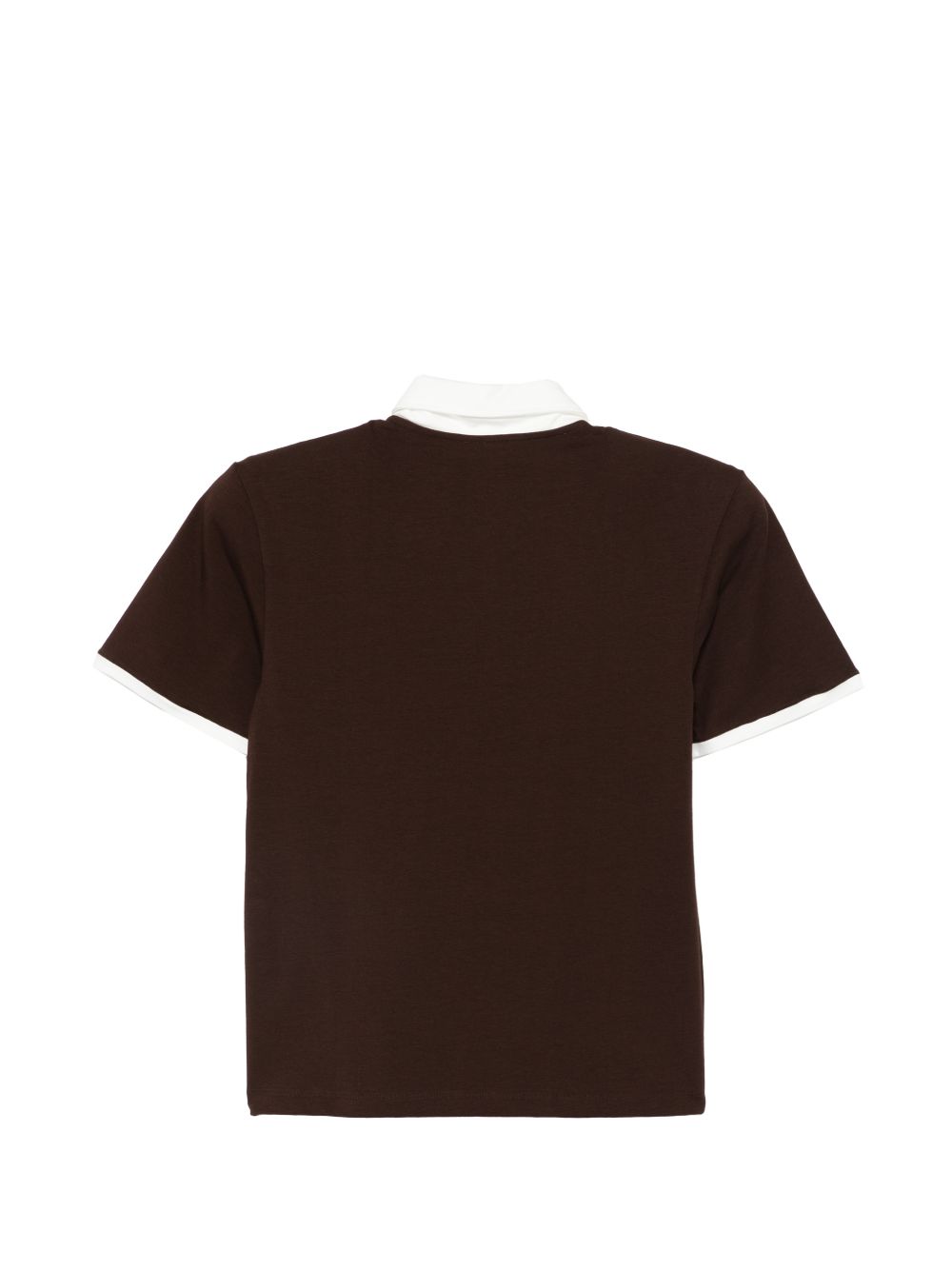 Black Polo con colletto a contrasto Rowen rose - donna 