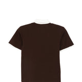 Black Polo con colletto a contrasto Rowen rose - donna 