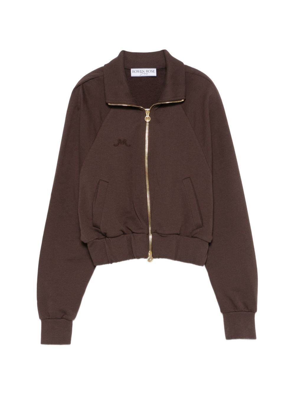 Felpa con cappuccio in marrone Rowen rose - donna 