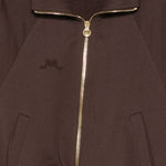 Felpa con cappuccio in marrone Rowen rose - donna 