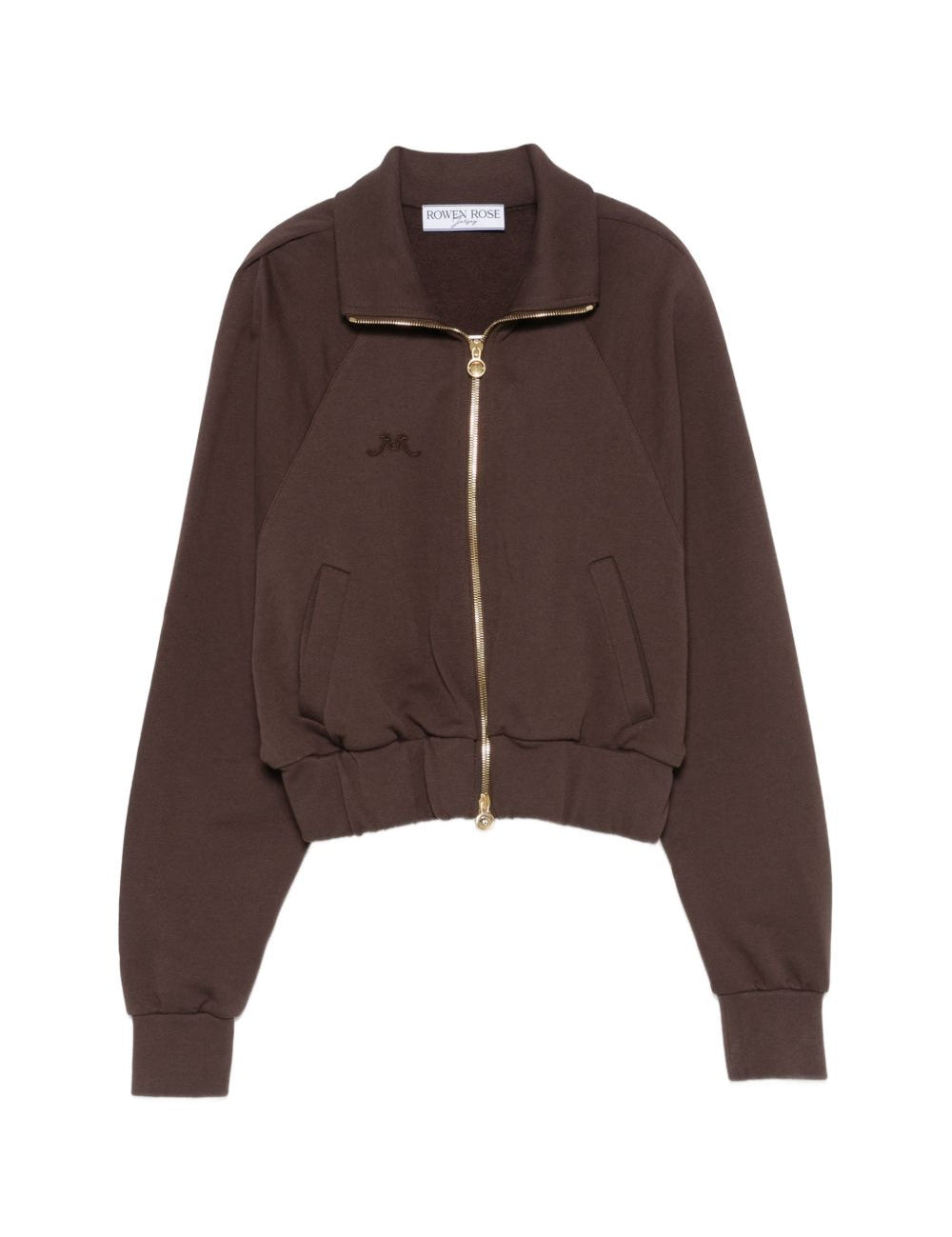Felpa con cappuccio in marrone Rowen rose - donna 