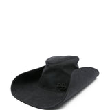 Cappello da cowboy in denim in nero Ruslan baginskiy - donna 