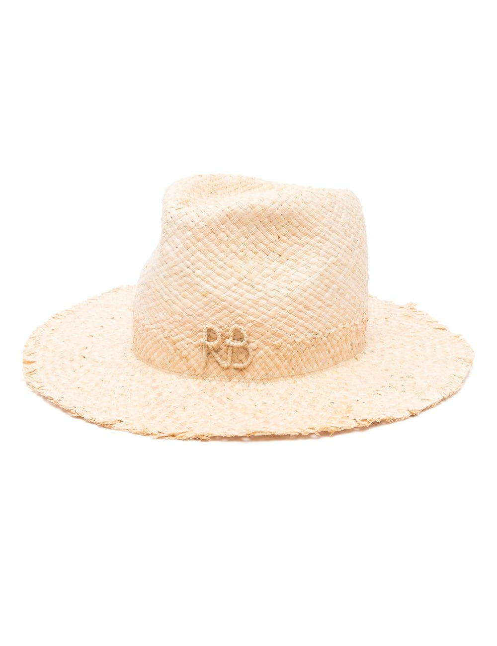 Fedora con logo in beige Ruslan baginskiy - donna 
