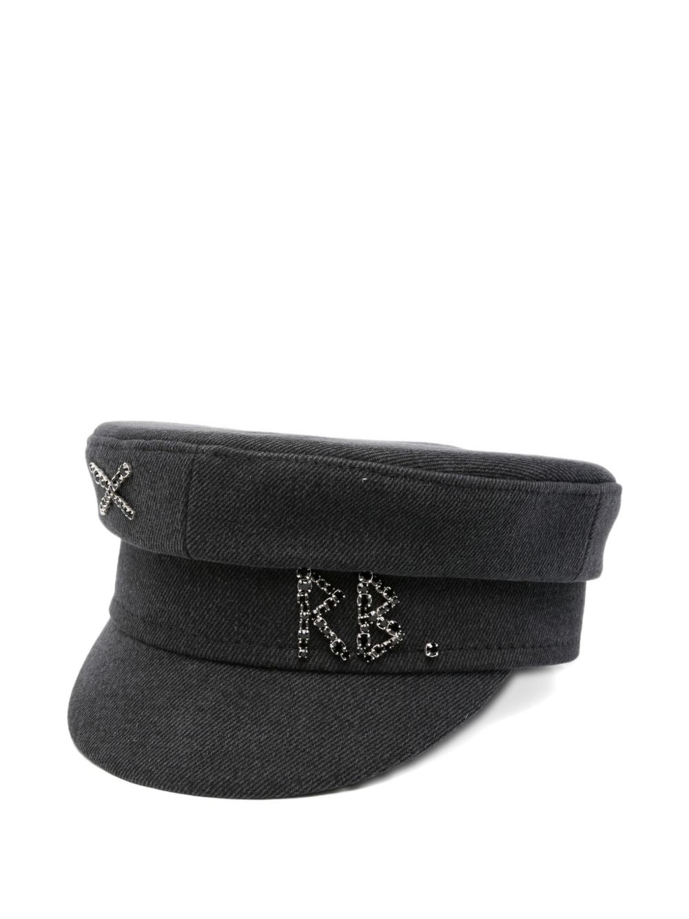 Cappello baker boy con catena in nero Ruslan baginskiy - donna 
