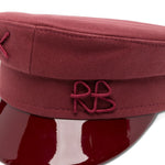 Cappello baker boy con logo  in bordeaux Ruslan baginskiy - donna 