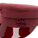 Cappello baker boy con logo  in bordeaux Ruslan baginskiy - donna 