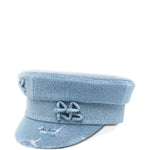 Cappello baker boy in denim  in blu Ruslan baginskiy - donna 