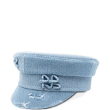 Cappello baker boy in denim  in blu Ruslan baginskiy - donna 