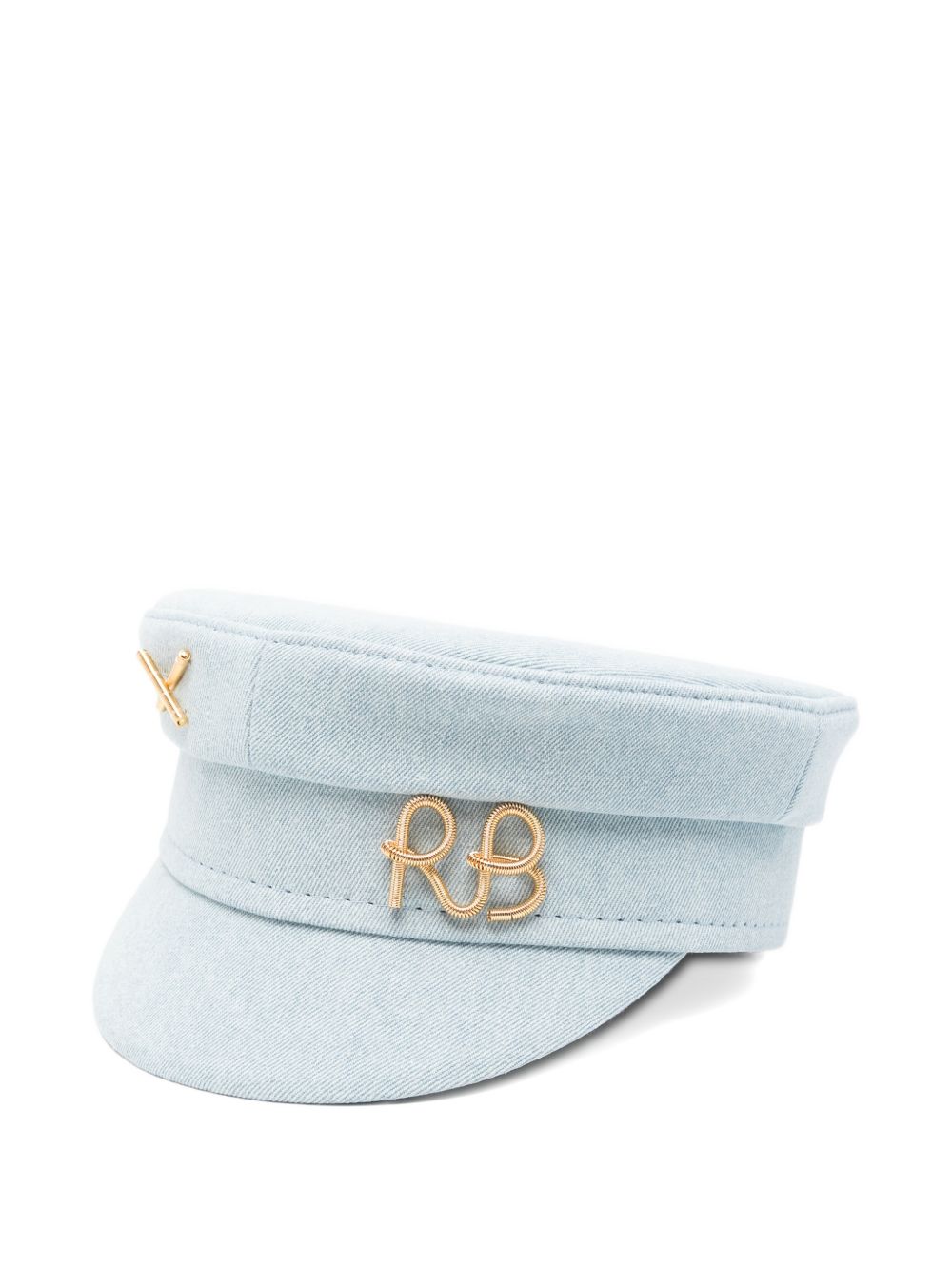Cappello baker boy in denim in blu Ruslan baginskiy - donna 