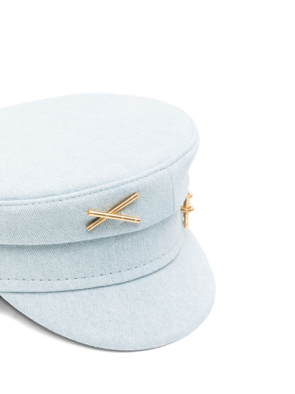 Cappello baker boy in denim in blu Ruslan baginskiy - donna 