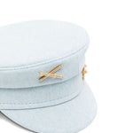 Cappello baker boy in denim in blu Ruslan baginskiy - donna 