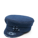 Cappello baker boy in denim in blu Ruslan baginskiy - donna 