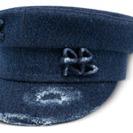 Cappello baker boy in denim in blu Ruslan baginskiy - donna 