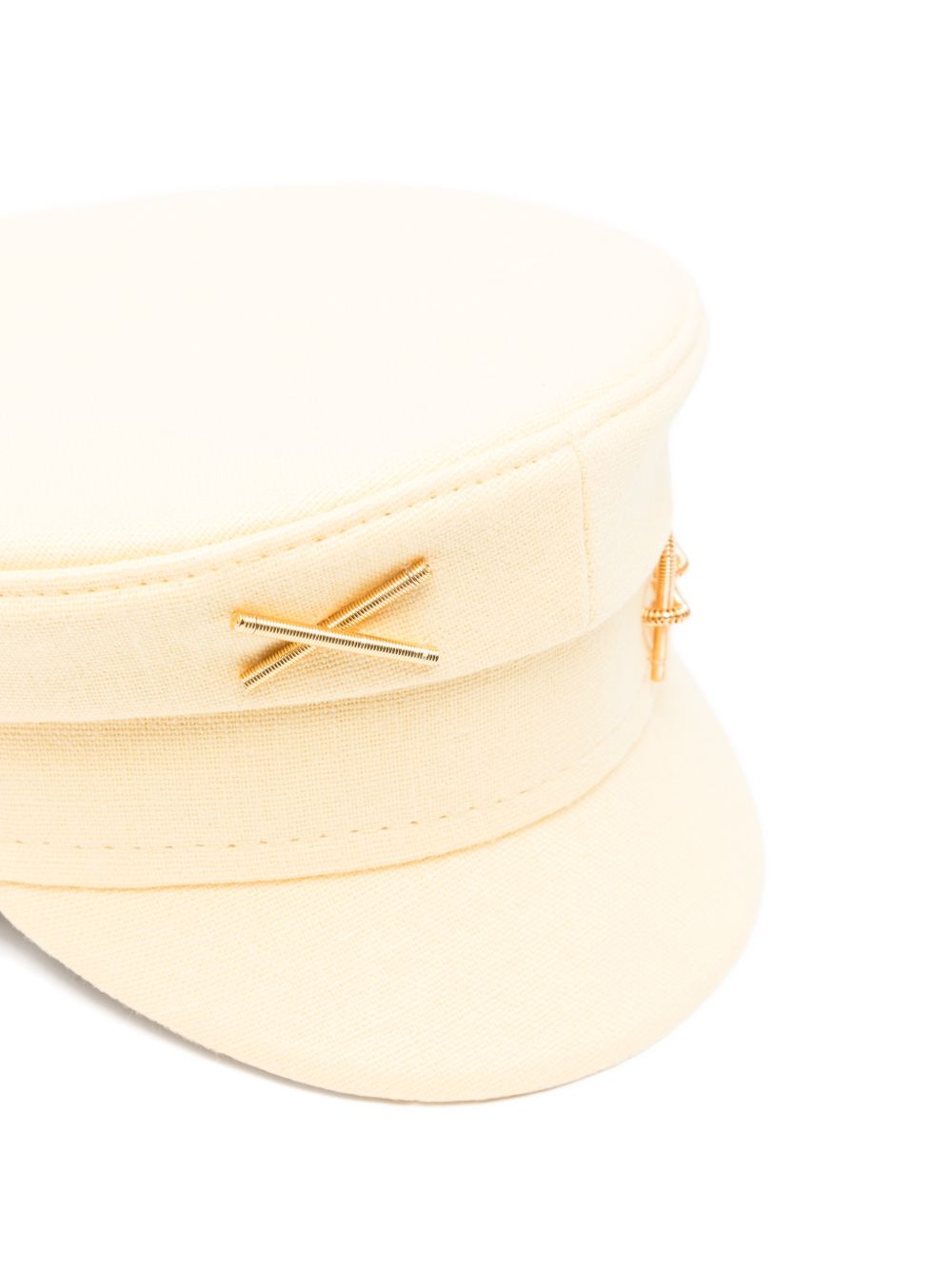 Cappello con dettaglio in metallo in giallo Ruslan baginskiy - donna 