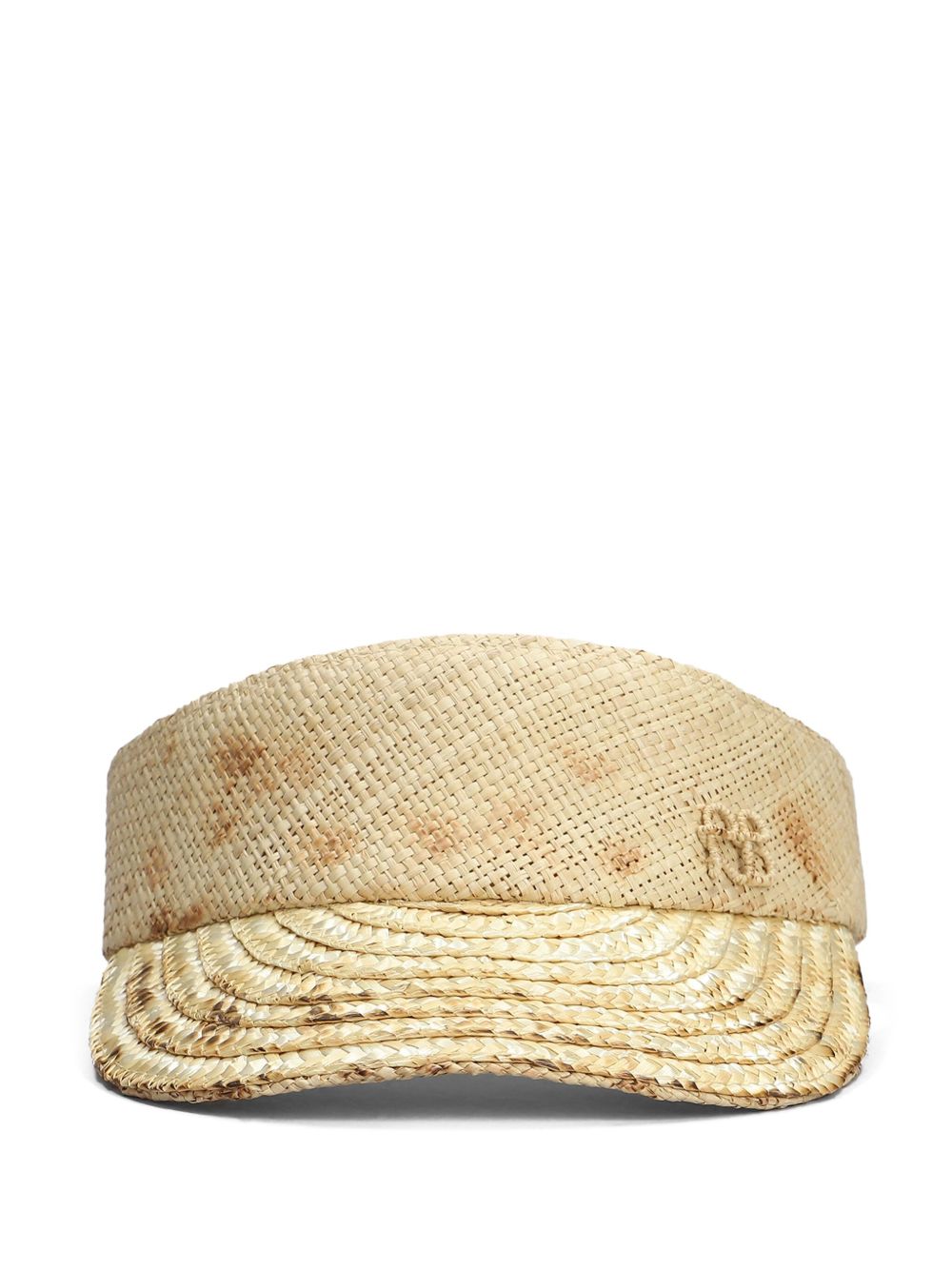 Visiera in rafia con logo in beige Ruslan baginskiy - donna 