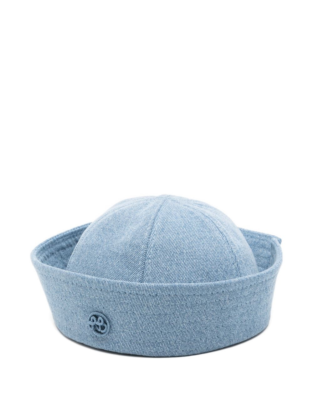 Cappello da marinaio in denim con logo RB ricamato in blu Ruslan baginskiy - donna 