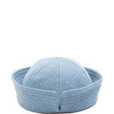 Cappello da marinaio in denim con logo RB ricamato in blu Ruslan baginskiy - donna 