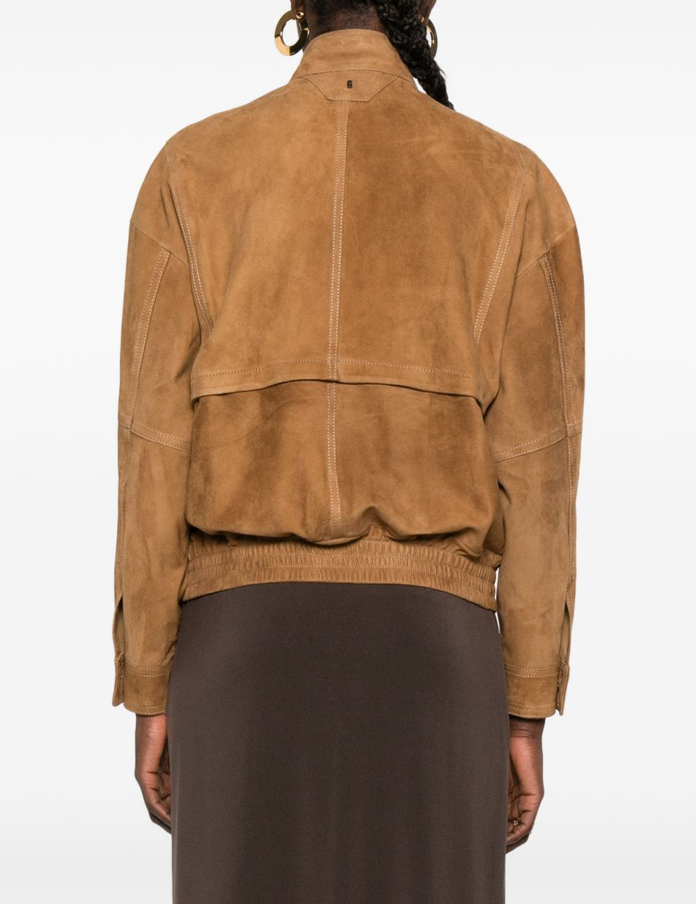 Giacca con zip in marrone Salvatore santoro - donna 