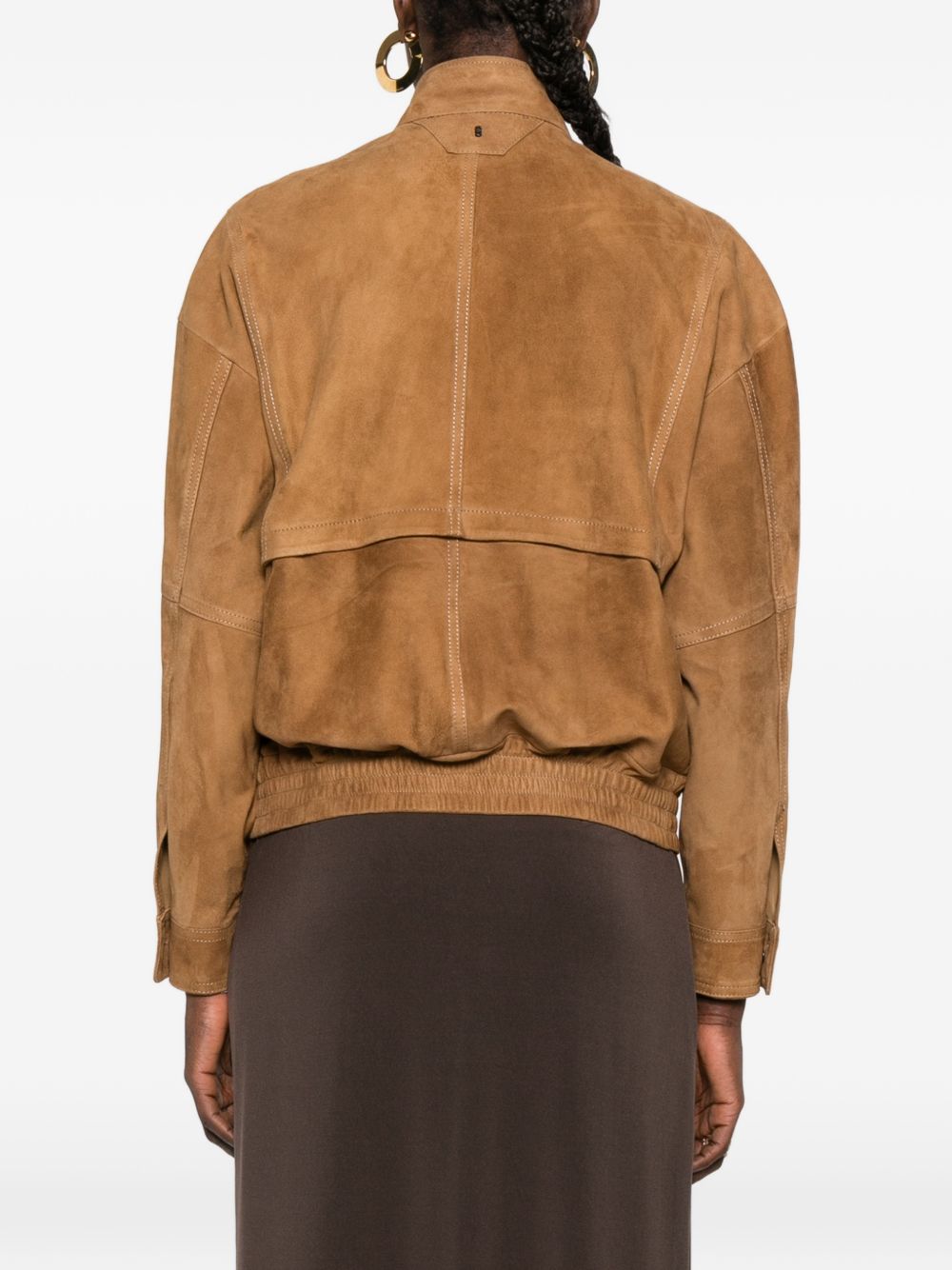 Giacca con zip in marrone Salvatore santoro - donna 