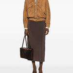 Giacca con zip in marrone Salvatore santoro - donna 