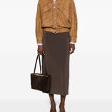 Giacca con zip in marrone Salvatore santoro - donna 