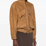 Giacca con zip in marrone Salvatore santoro - donna 