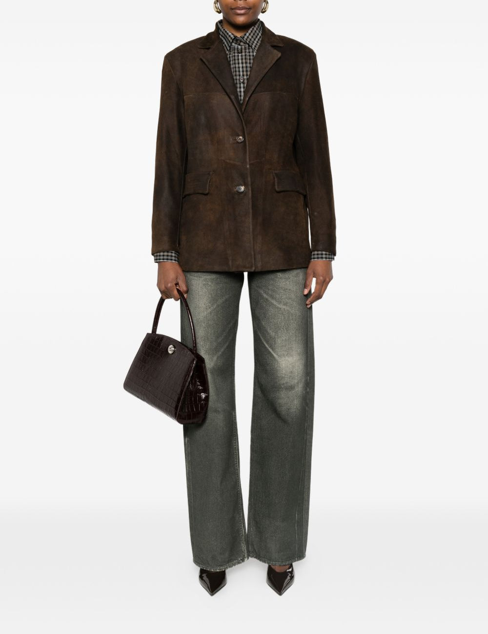 Blazer con tasche in marrone Salvatore santoro - donna 