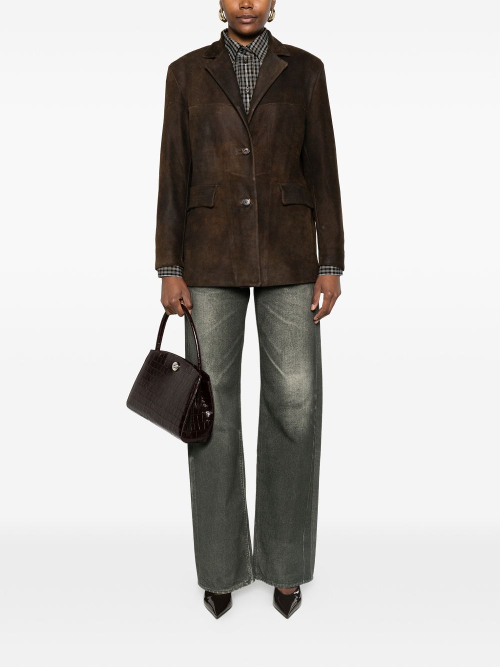 Blazer con tasche in marrone Salvatore santoro - donna 