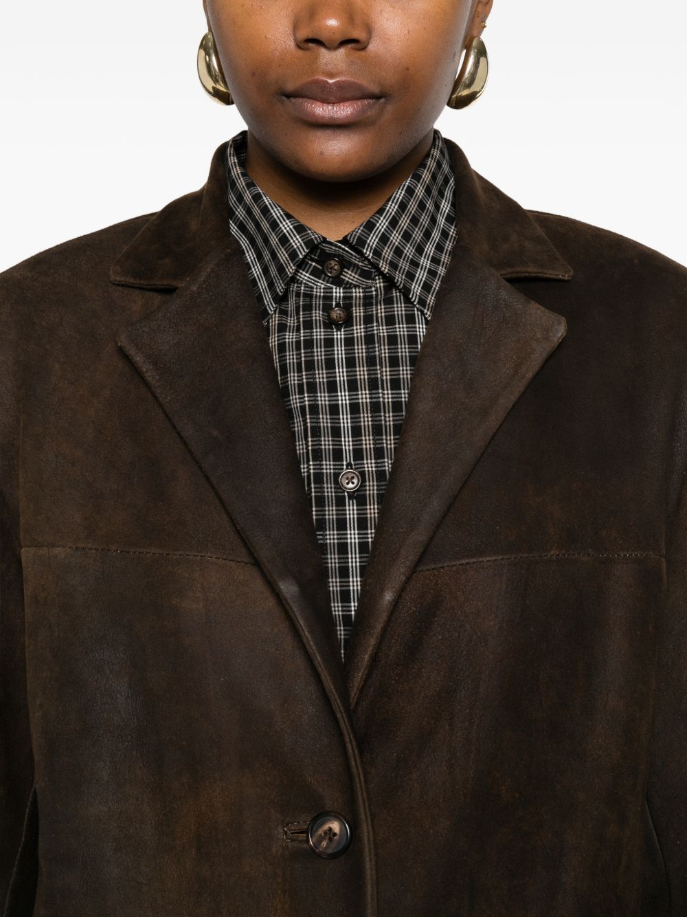 Blazer con tasche in marrone Salvatore santoro - donna 