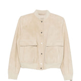 Giacca con tasche in suede in beige Salvatore santoro - donna 